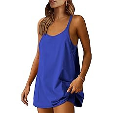 ANRABESS Women Athletic Dress Summer Tennis Workout Active Sports Mini Romper Dress Built in Shor... | Amazon (US)
