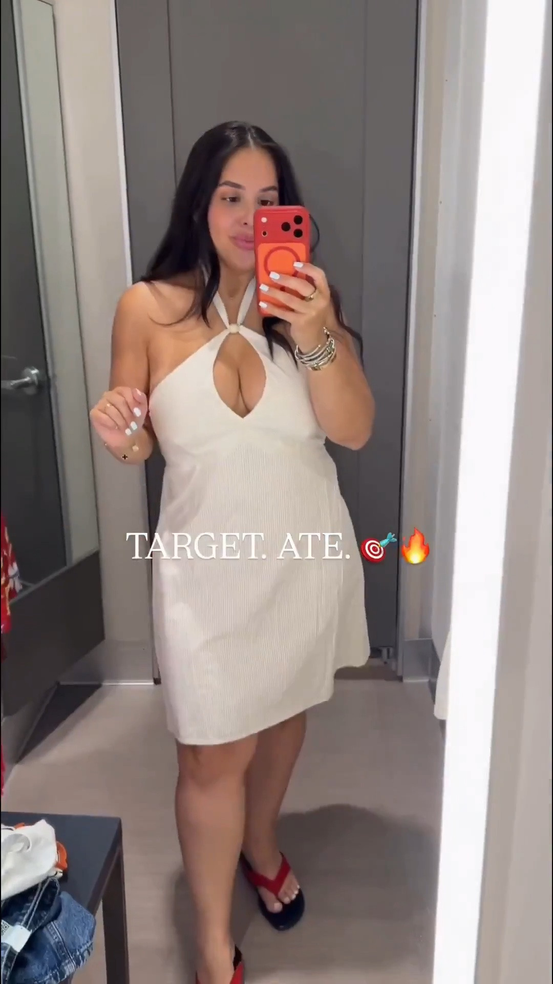 4 Target fitting room outfits. $30-$50. Some ate, some are going straight back 😂

#LTKvlog #LTKdayinmylife #LTKMidsize