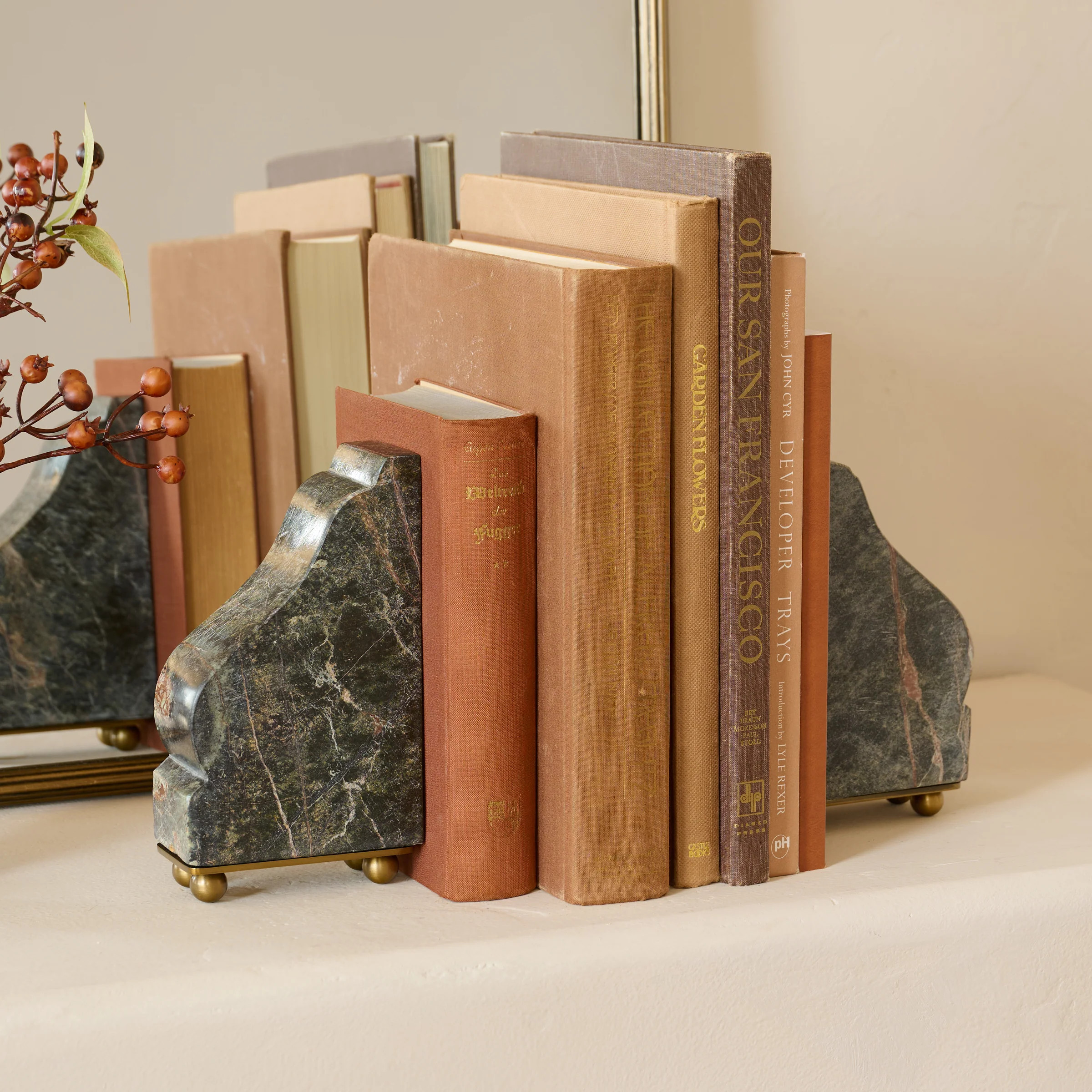 Henry Marble and Brass Bookends | Magnolia