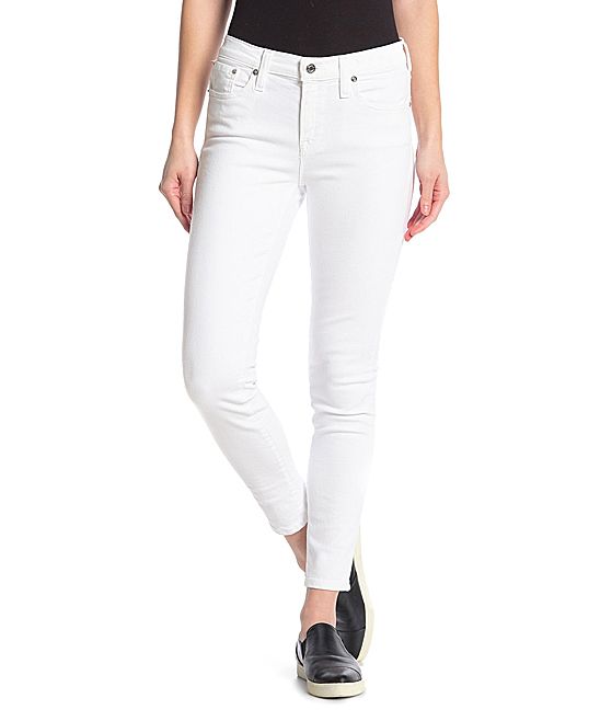 J.Crew Women's Denim Pants and Jeans WHITE - White 8'' Toothpick Jeans - Women | Zulily