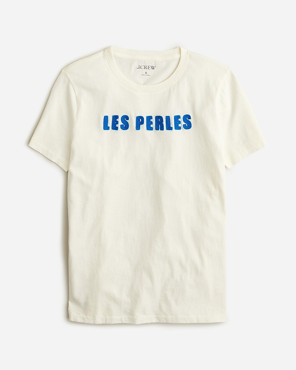 Classic-fit "Les perles" graphic T-shirt | J. Crew US
