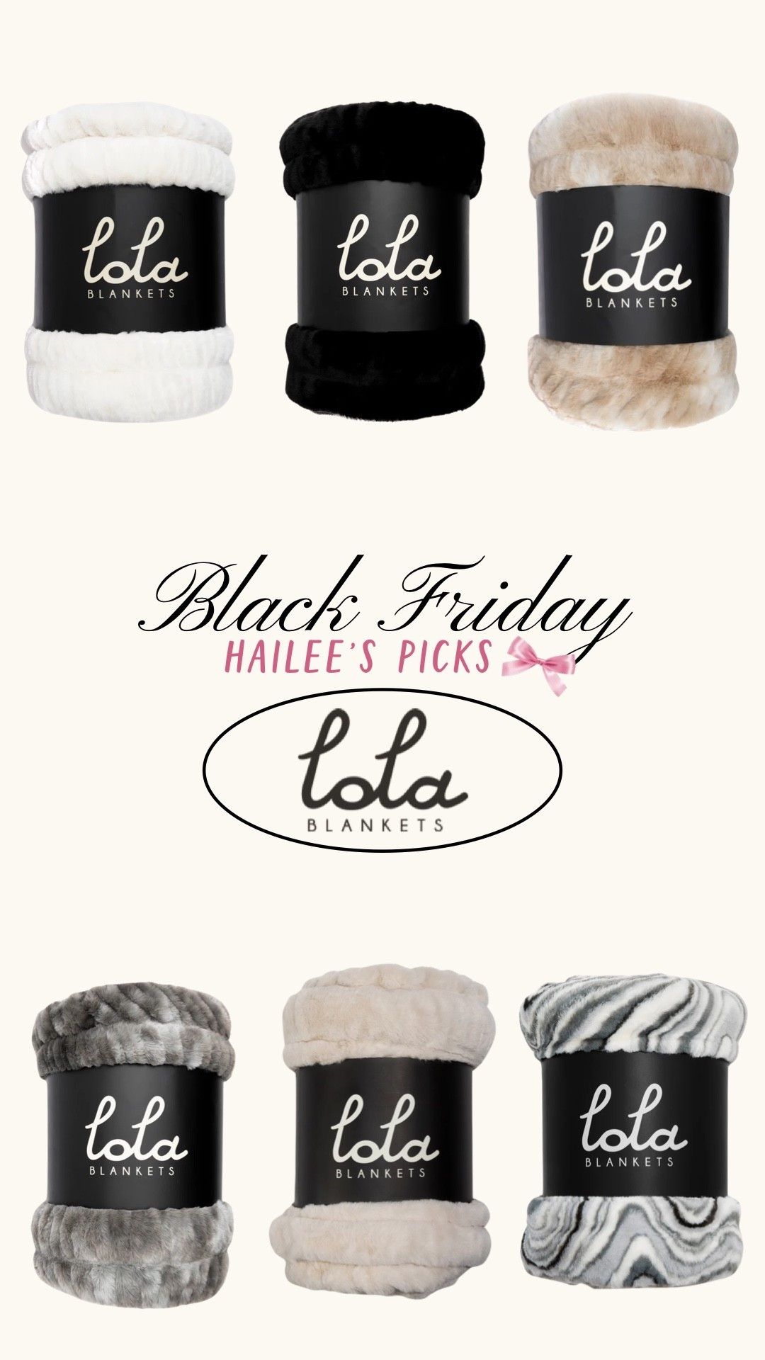 55% OFF LOLA BLANKETS (code: BF55) 


#LTKCyberWeek #LTKSaleAlert #LTKHoliday