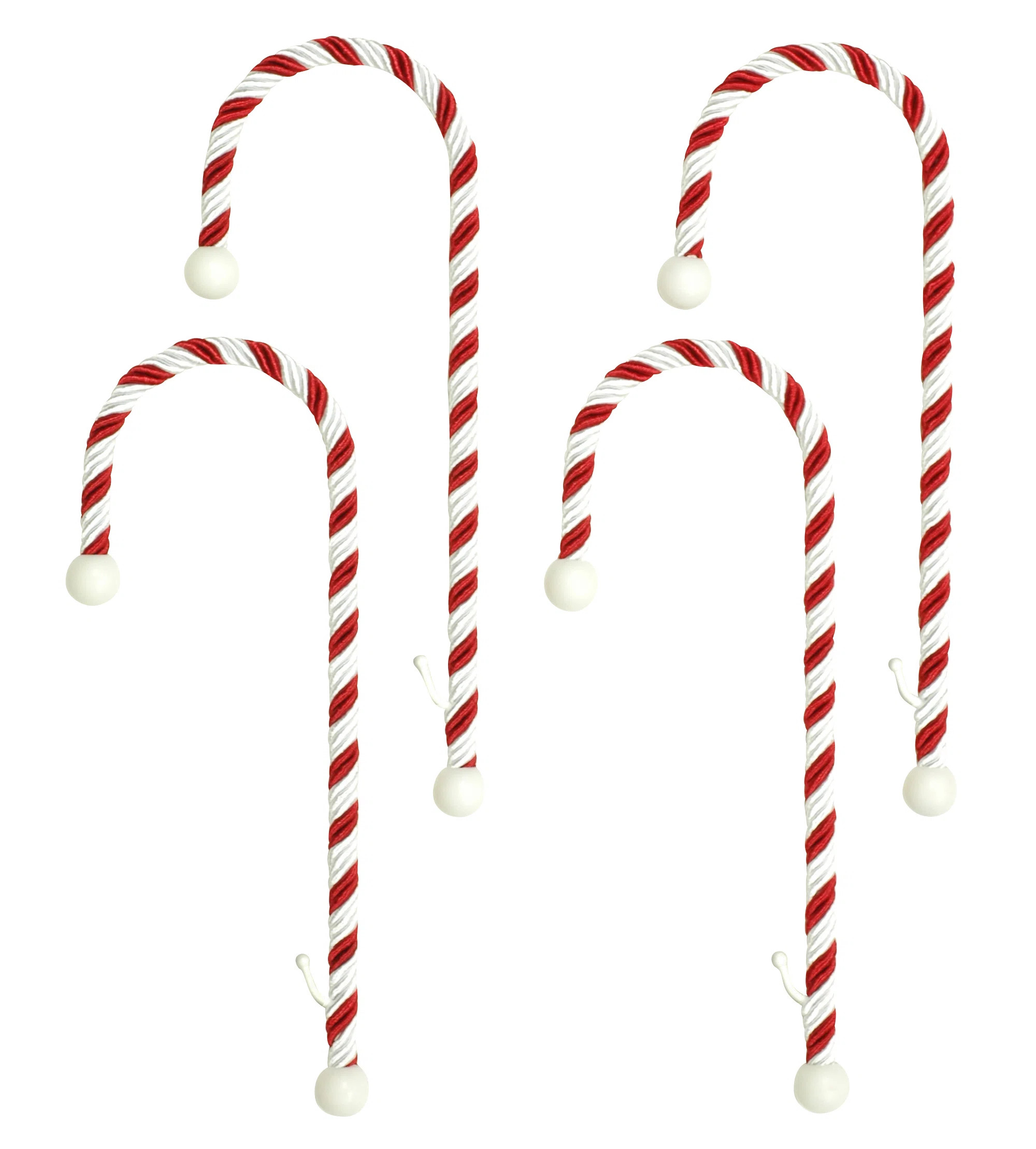Candy Cane Classic Rope Stocking Holder (Set of 4) | Wayfair North America