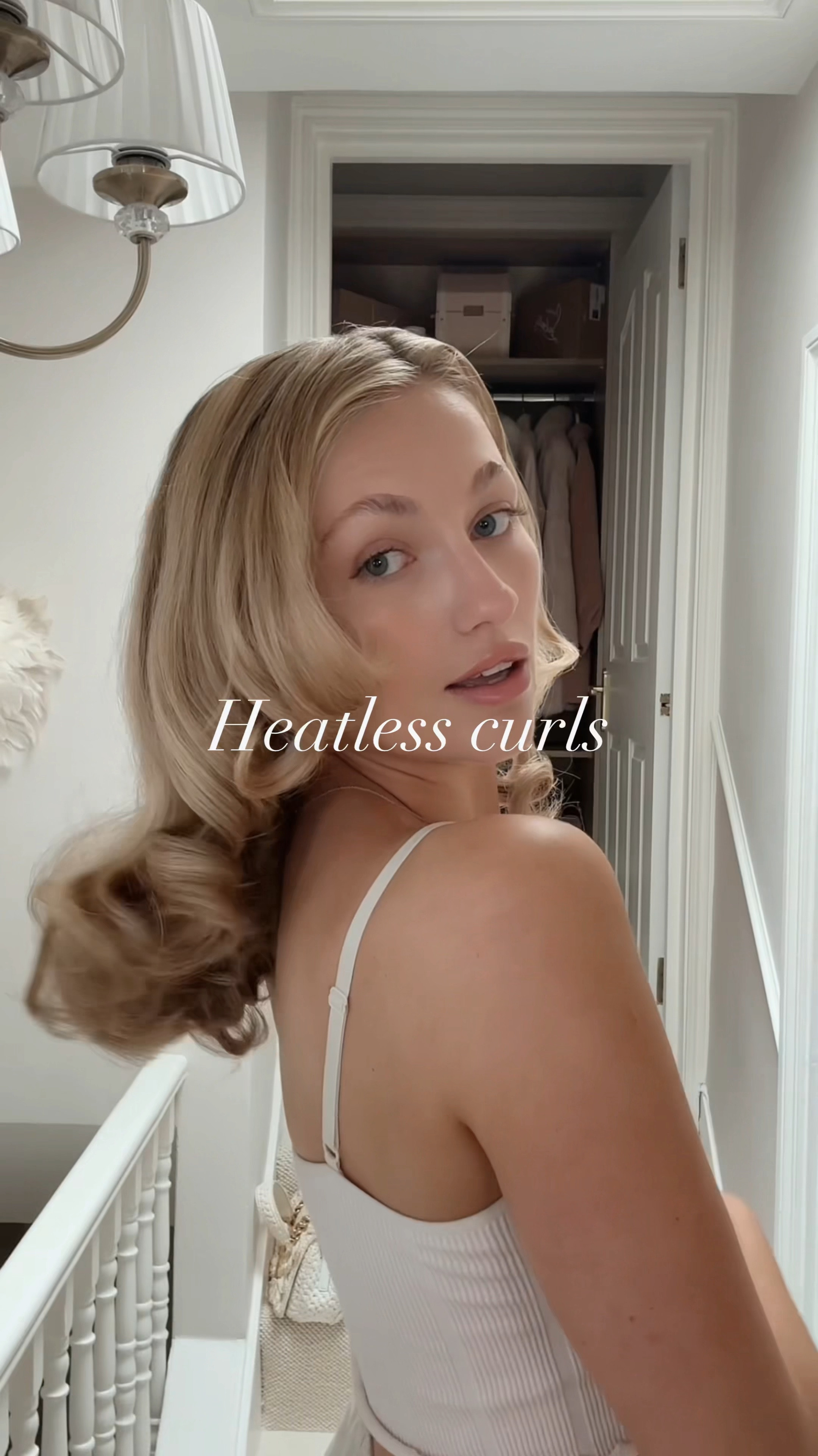 New hair roller routine essentials 🤍 for Hollywood style curls 