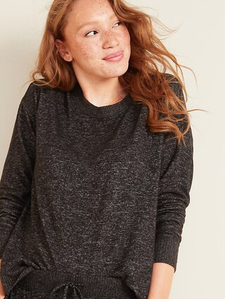 Cozy Plush-Knit Pajama Top for Women | Old Navy (US)