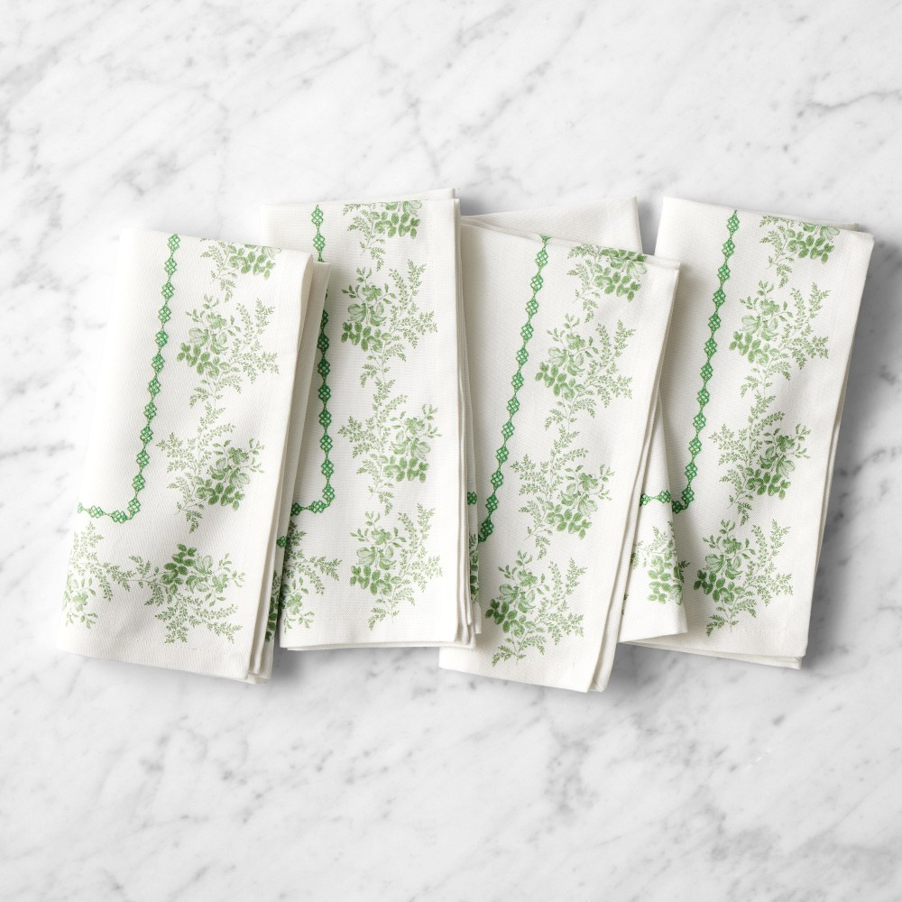 English Floral Napkins, Set of 4 | Williams-Sonoma