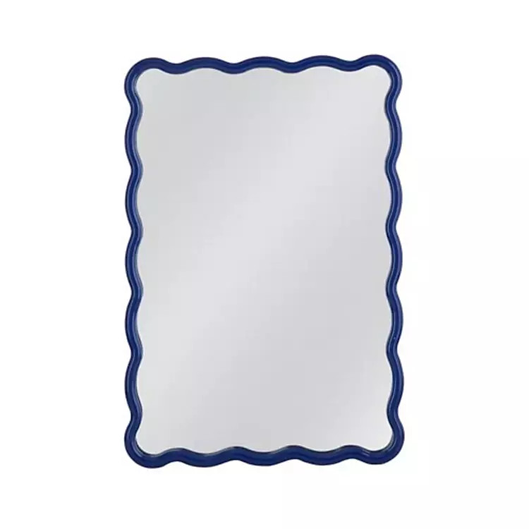 Navy Wavy Cassia Wall Mirror | Kirklands Home | Kirklands