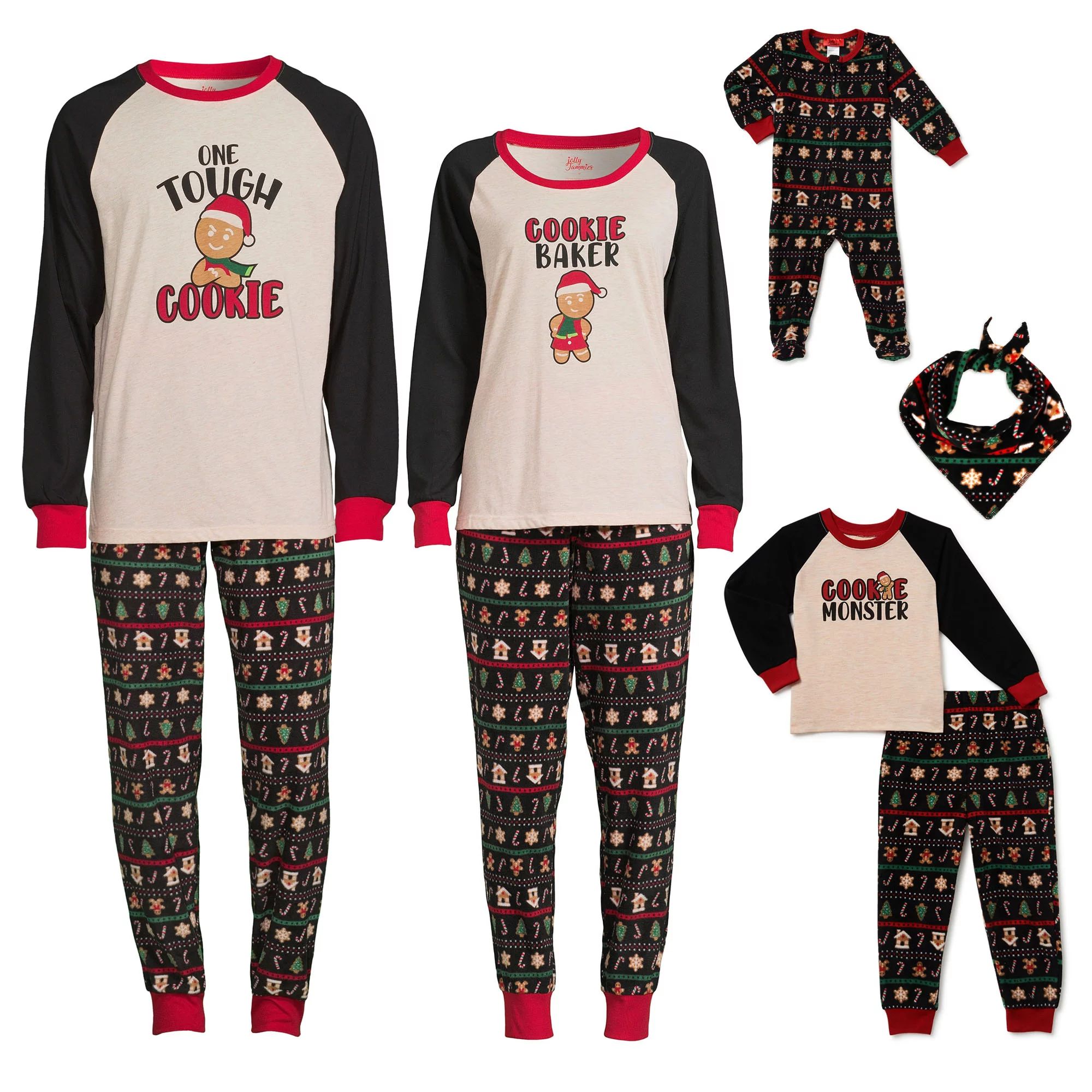 Gingerbread Holiday Matching Family Christmas Pajamas Infant Unisex Gender Neutral Onesie Sleeper... | Walmart (US)