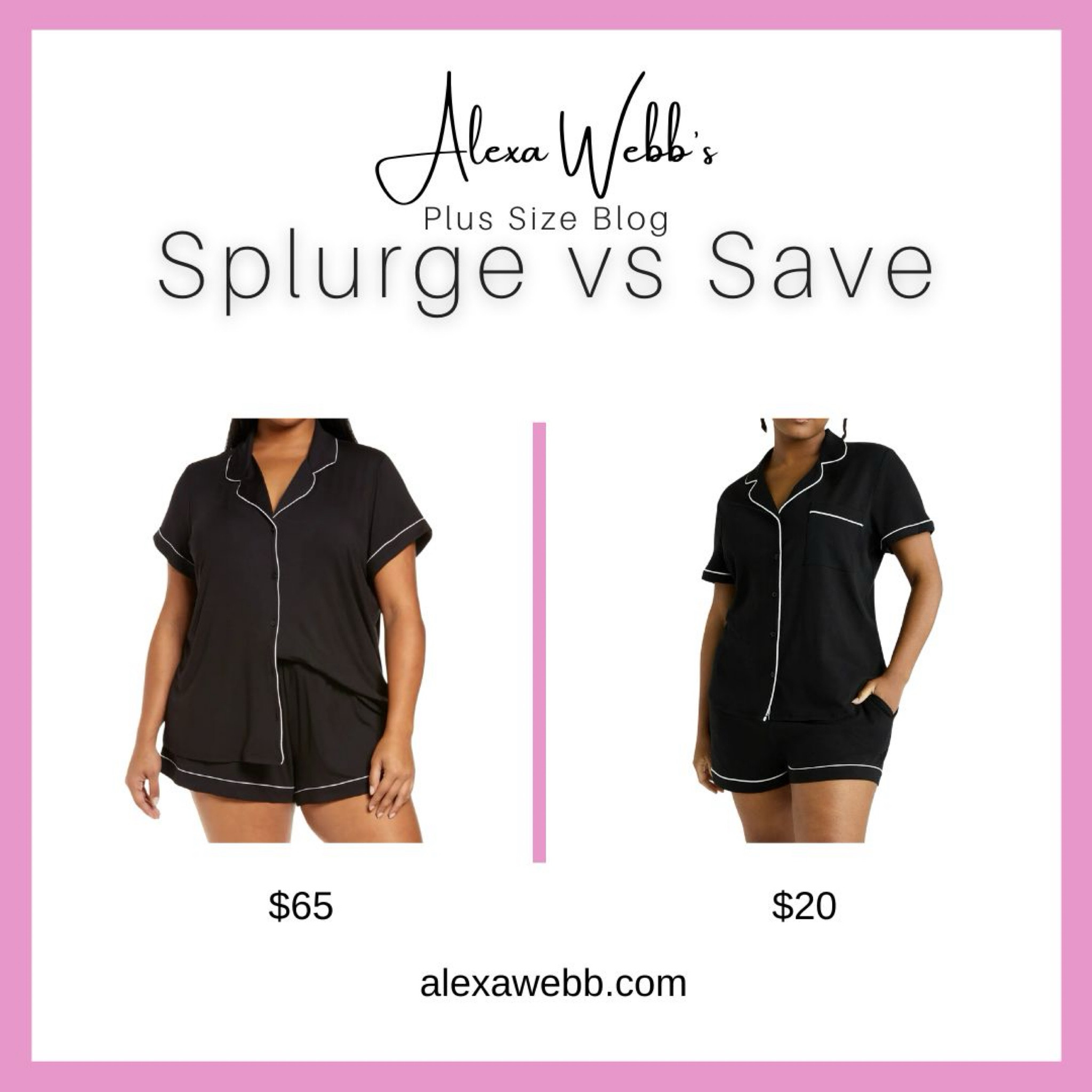 Jammies: Splurge Vs Save by Alexa Webb #plussize

#LTKOver40 #LTKPlusSize #LTKStyleTip