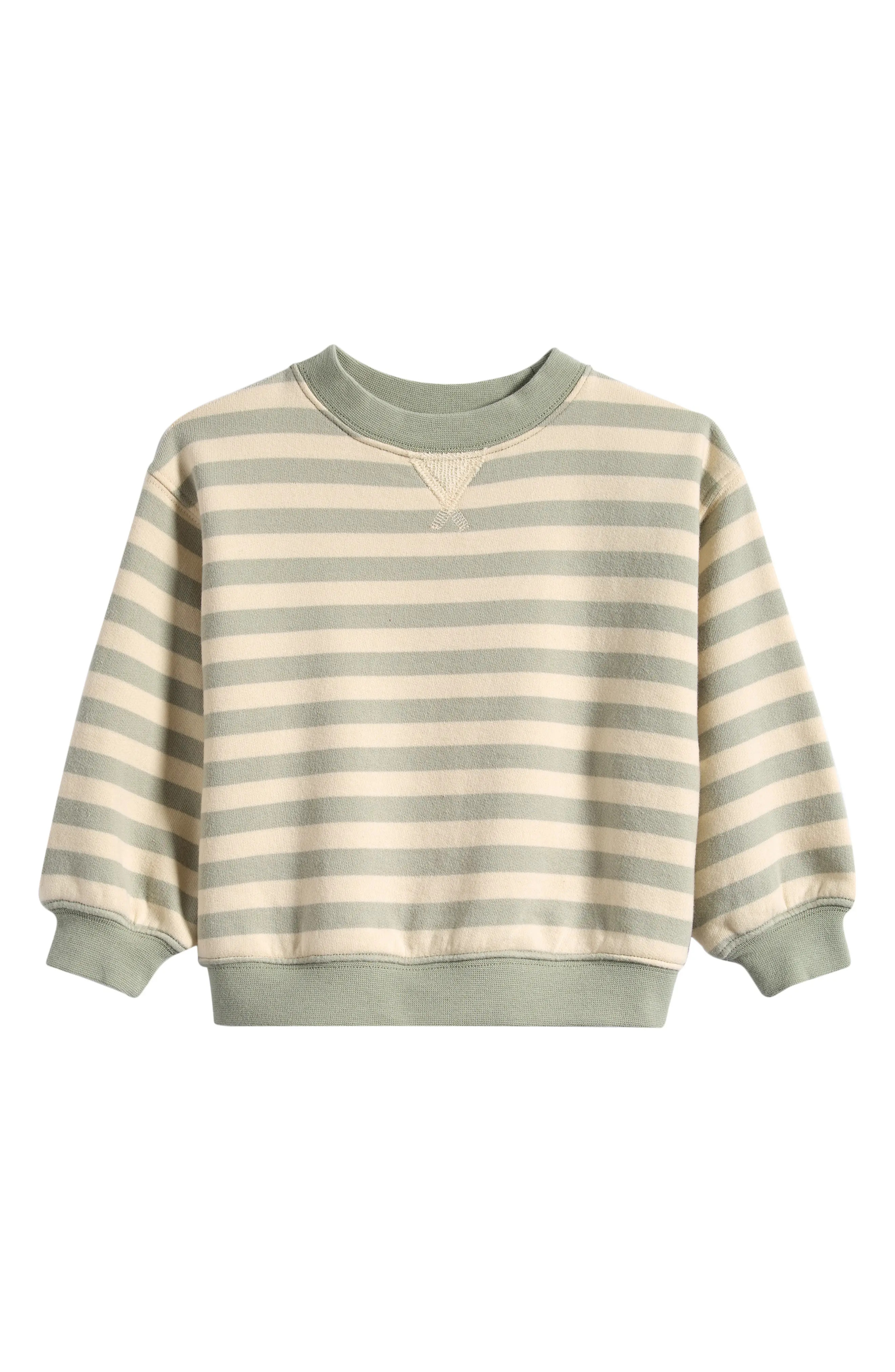 Kids' Stripe Organic Cotton Sweatshirt (Men) | Nordstrom | Nordstrom