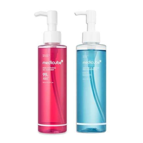 medicube Jelly & Oil Cleanser Duo: PDRN Jelly to Foam and Zero Pore Blackhead Cleansing Oil for Makeup Removal & Pore Care | Hydrating, Low-Irritation Daily Cleanse | Korean Skincare | Amazon (US)