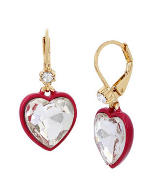 Heart Drop Earrings | Macy's