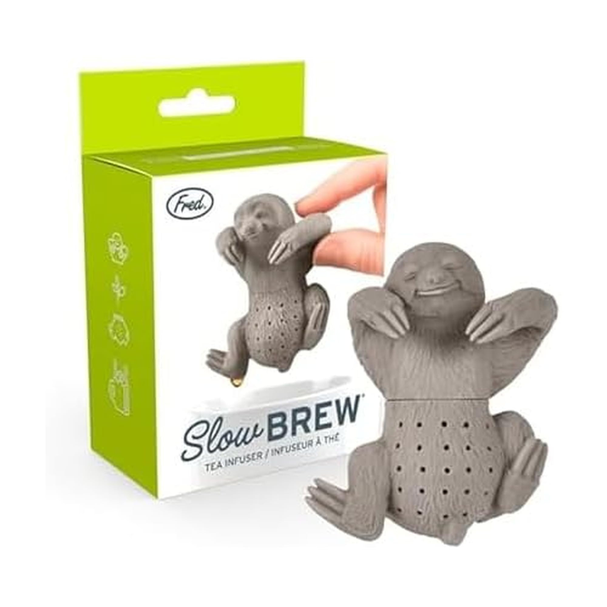 Genuine Fred, SLOW BREW, Sloth Resuable Silicone Tea Infuser, Gray, Fun Gift for Tea Lovers, Clev... | Amazon (US)