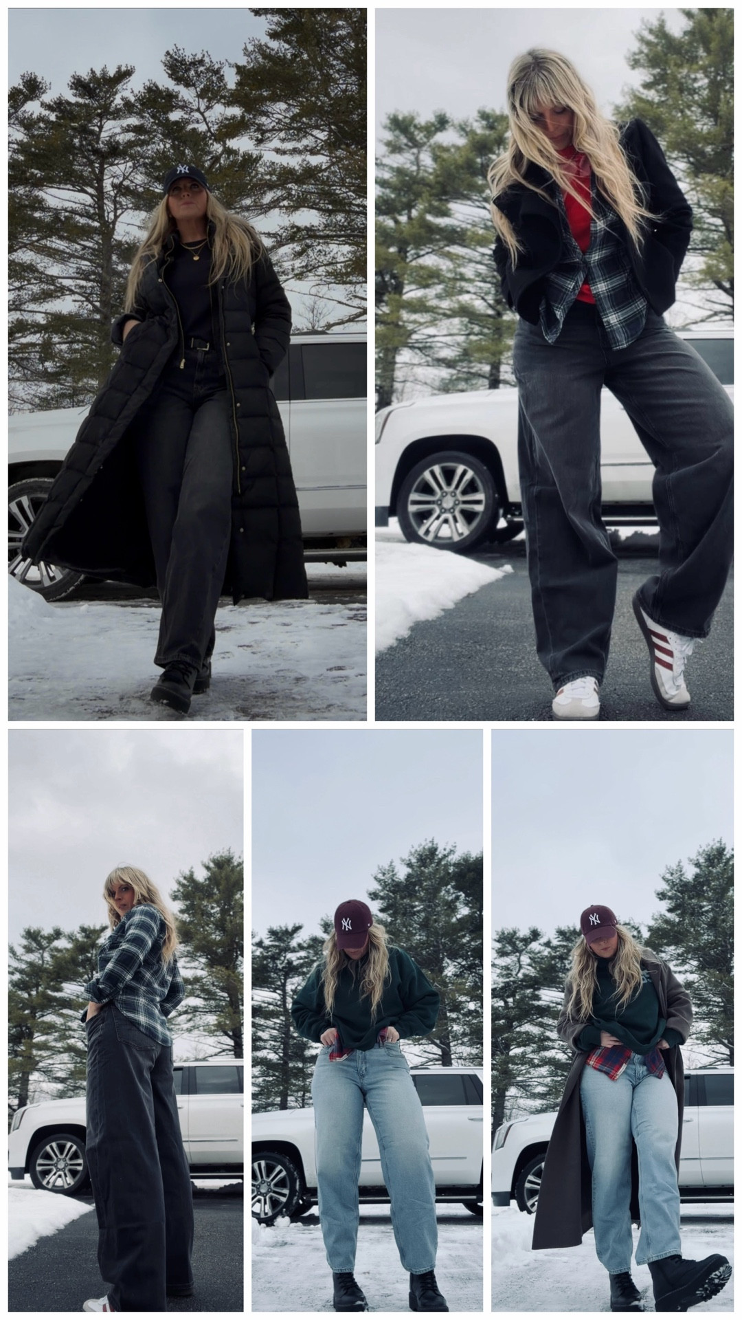 Winter style made effortless ❄️ From chic jackets to the perfect pair of jeans, I’ve rounded up cozy yet stylish outfits that make layering look easy. Add the right accessories, and you’ve got a look that’s both comfortable and completely Instagram-worthy. Shop my favorite picks and elevate your winter wardrobe with pieces you’ll love wearing all season long. 🖤✨

Im 5/8 and a size 12
Wearing a 13 long in both pairs of American Eagle Jeans. 
All Tops and hoodie: Large 
Cole Haan jacket: XL
GAP COAT: Large Tall option 
Belt: L/XL option 


#LTKootd #LTKSaleAlert #LTKMidsize