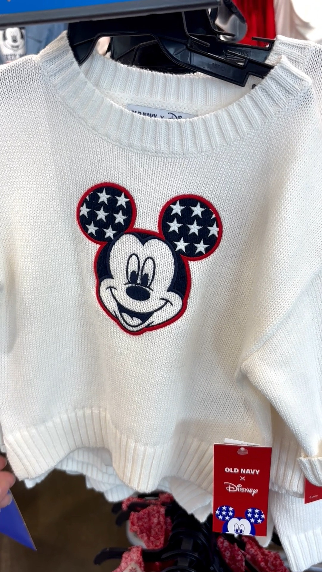 Old Navy X Disney Mickey Americana sweater! Sizes for the whole family