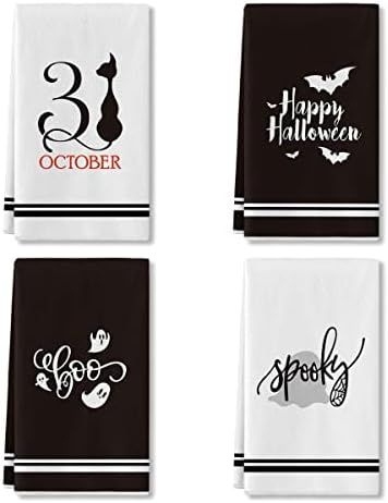 Artoid Mode Boo Spooky Hello Halloween Kitchen Towels and Dish Towels, 18 x 28 Inch Fall Thanksgi... | Amazon (CA)