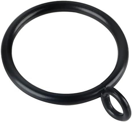 1.25-Inch Drapery Curtain Ring with Eyelet for Curtain Panels, Set of 30 PCS – Black Curtain Ri... | Amazon (US)