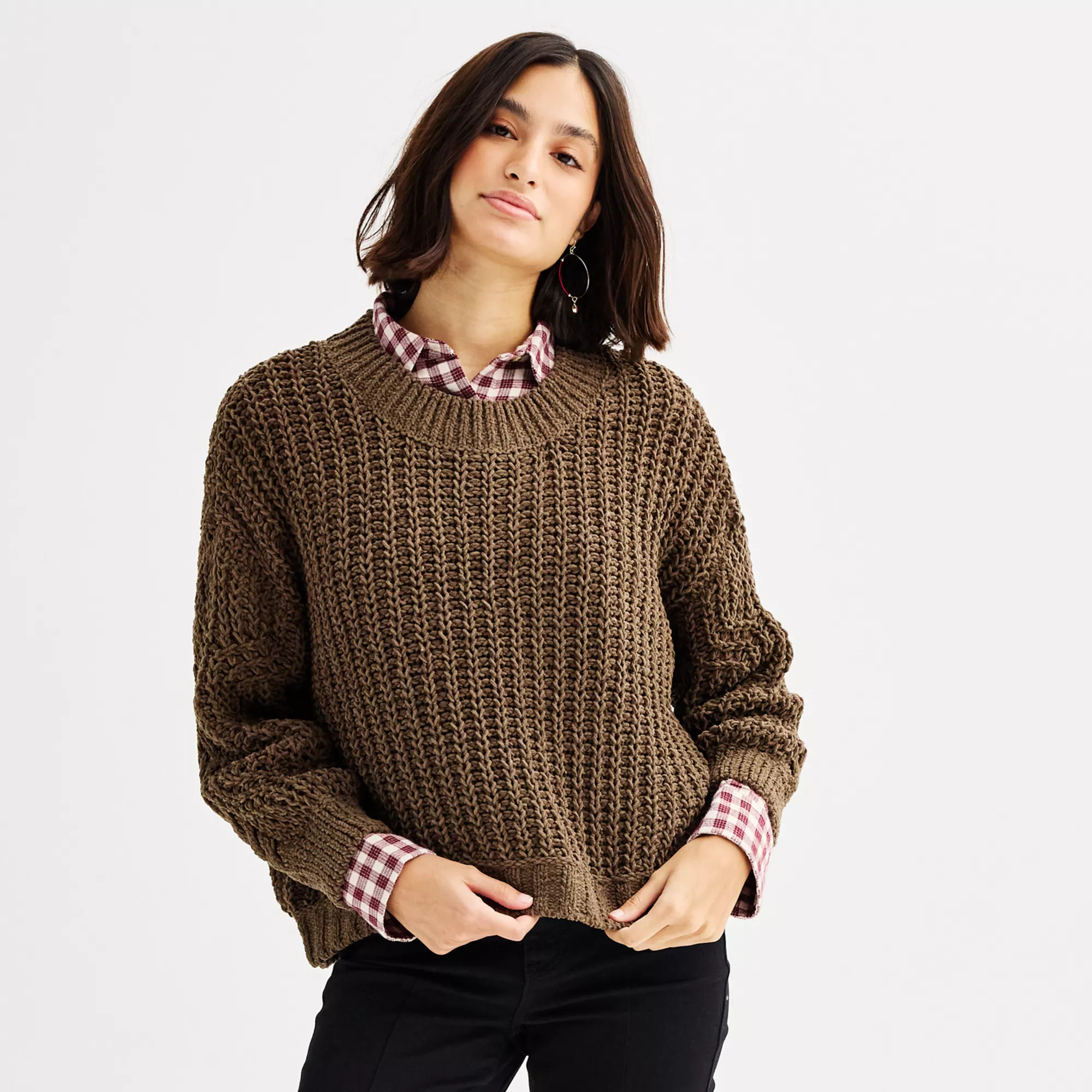 Juniors' SO® Cable Knit Pullover | Kohl's