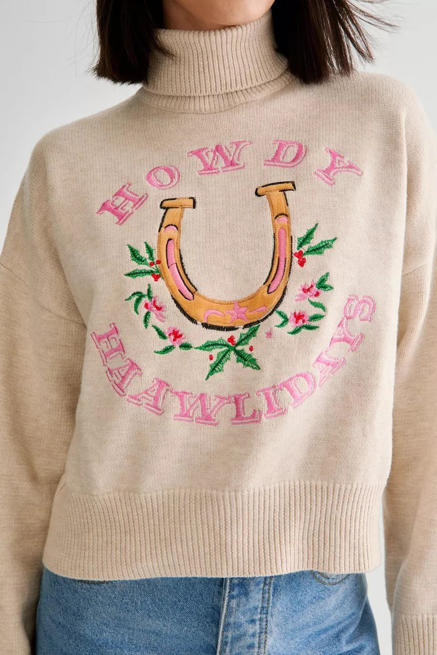 Howdy Haawlidays Holiday Sweater | Nasty Gal US