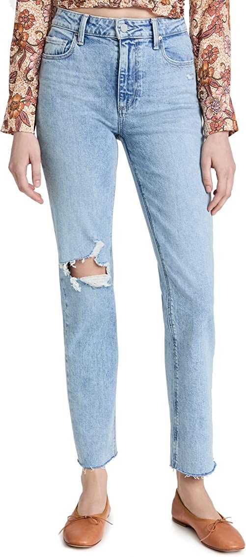 PAIGE Women's Stella Straight Jeans | Amazon (US)