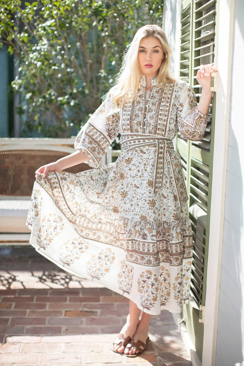 Sue Sartor Flounce™️ | Teak / Sienna Parterre Print | SUE SARTOR