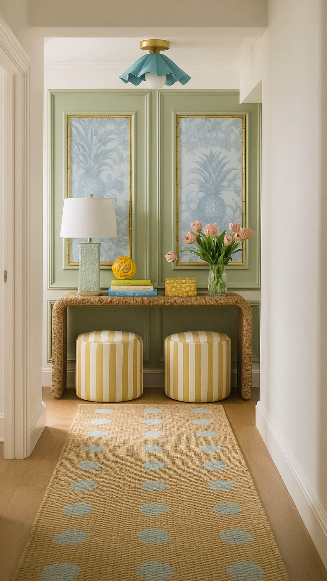 A gorgeous colorful entryway design! 

#LTKSeasonal #LTKSaleAlert #LTKHome