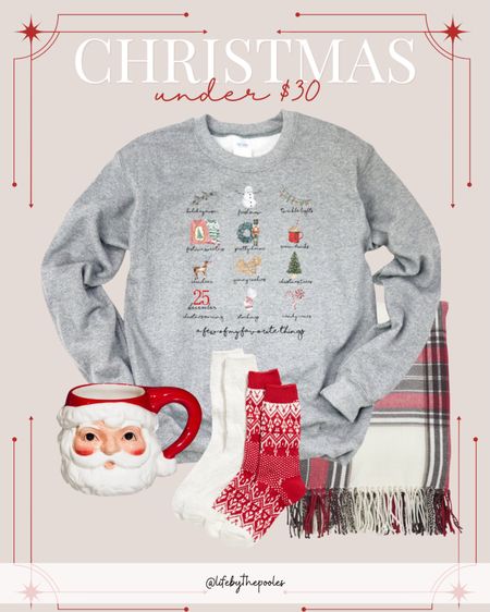 Christmas under $30, Christmas gift guide, Santa Claus mug, Christmas stocking stuffers, Christmas home decor, plaid Christmas blanket #LTKchristmss #LTKunder30 #christmasgiftguide

#LTKhome #LTKSeasonal #LTKHoliday