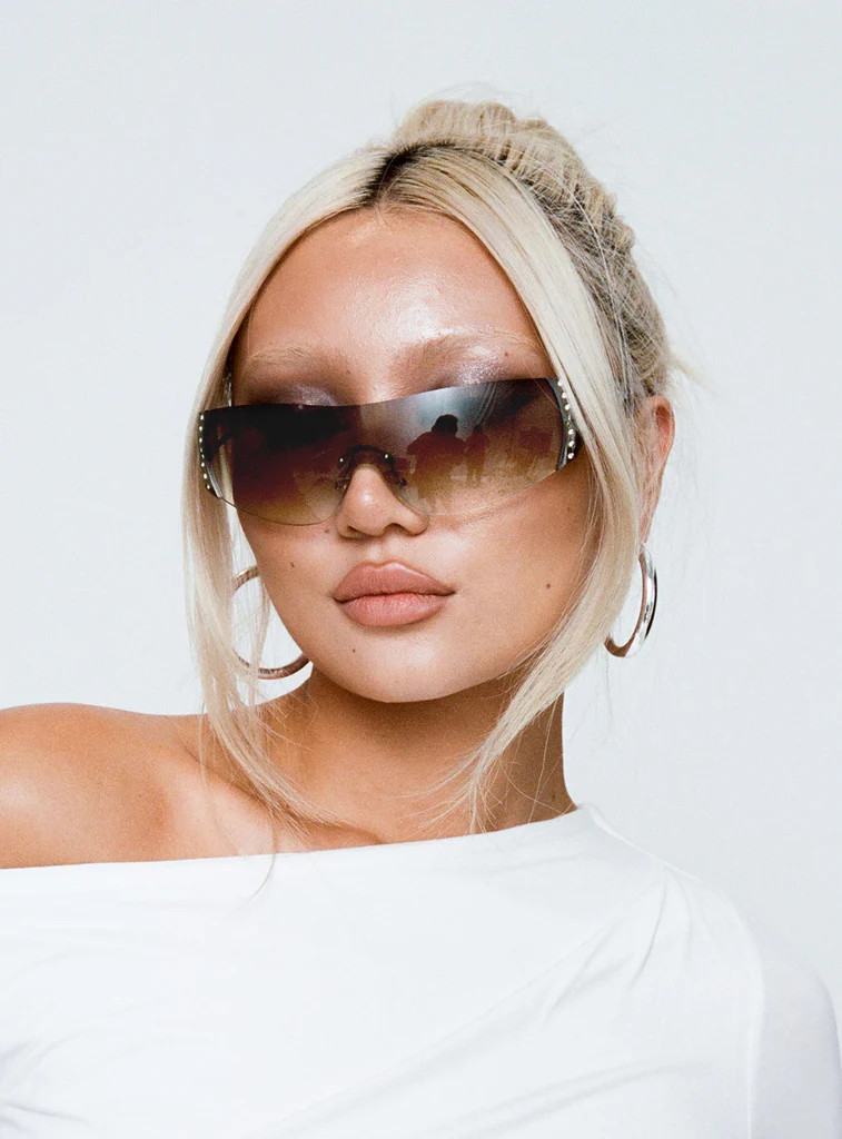 Callile Sunglasses Brown | Princess Polly US