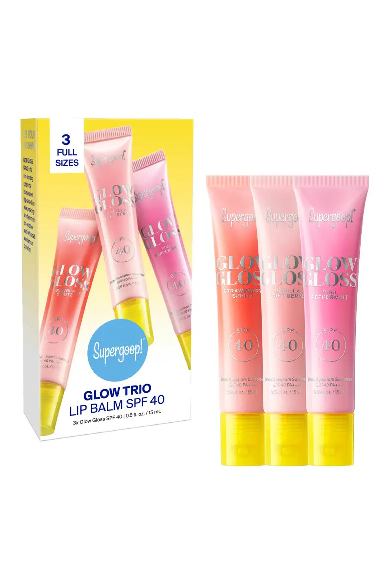 Glow Trip Lip Balm SPF 40 Trio $66 Value (Women) | Nordstrom | Nordstrom