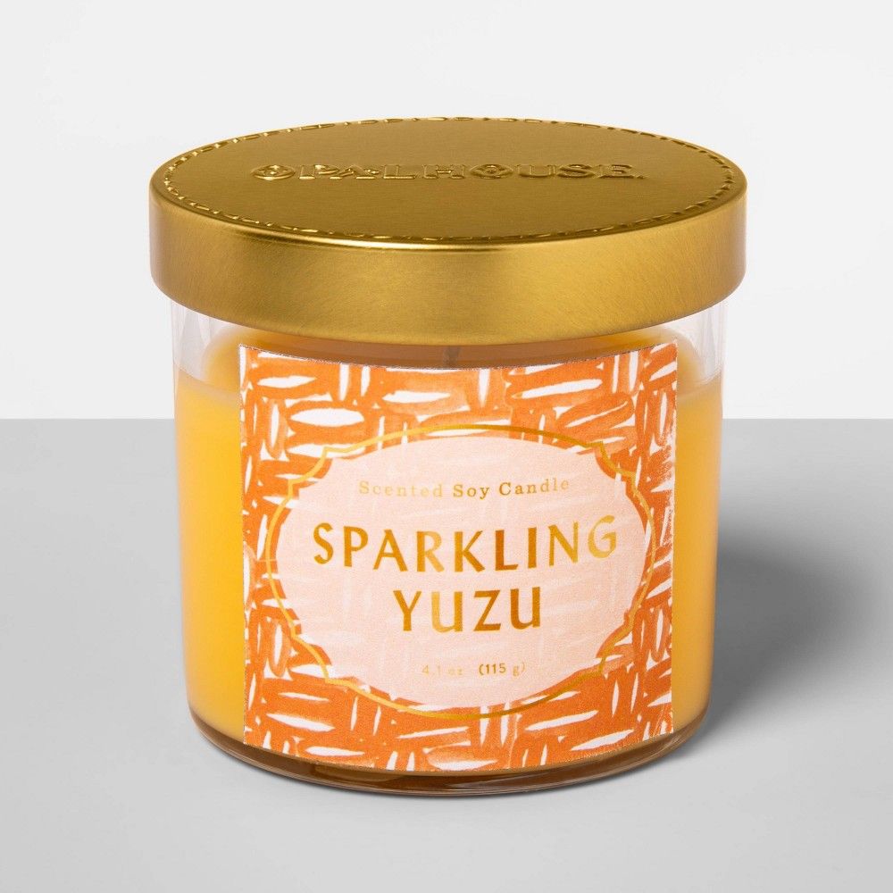 4.1oz Glass Jar Candle Sparkling Yuzu - Opalhouse | Target