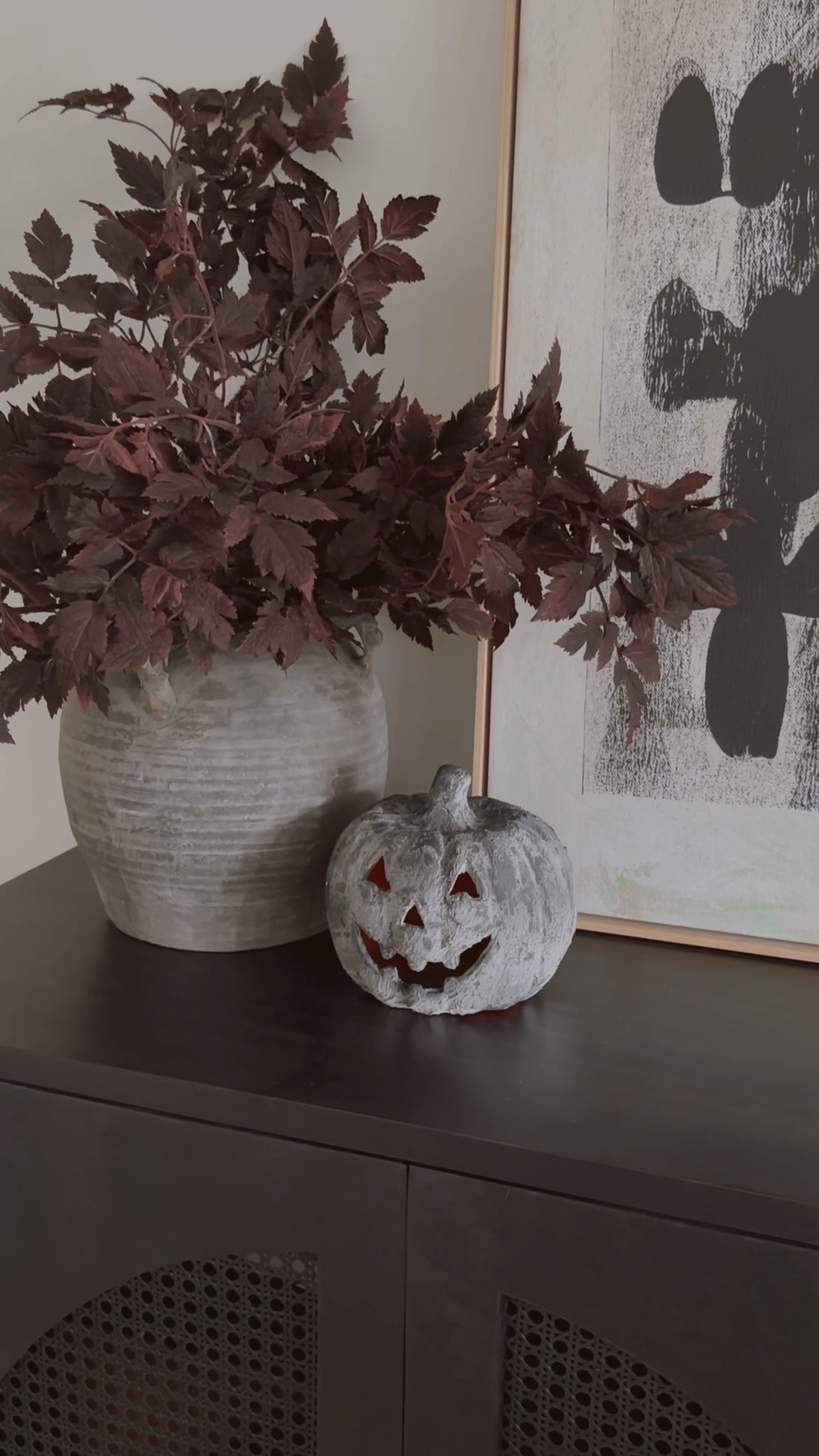 DIY BLACK TERRACOTTA PUMPKIN DIY 🤍 linked everything you need here + the pottery barn ones incase you want to check when they come back in stock #halloween #halloweendiy #halloweendecor #potterybarnpumpkin #jackolanterns #pumpkins #moodyhalloween #aesthetichalloween #halloweenfind #neutraldecor #homedecor 

#LTKFind #LTKSeasonal #LTKhome