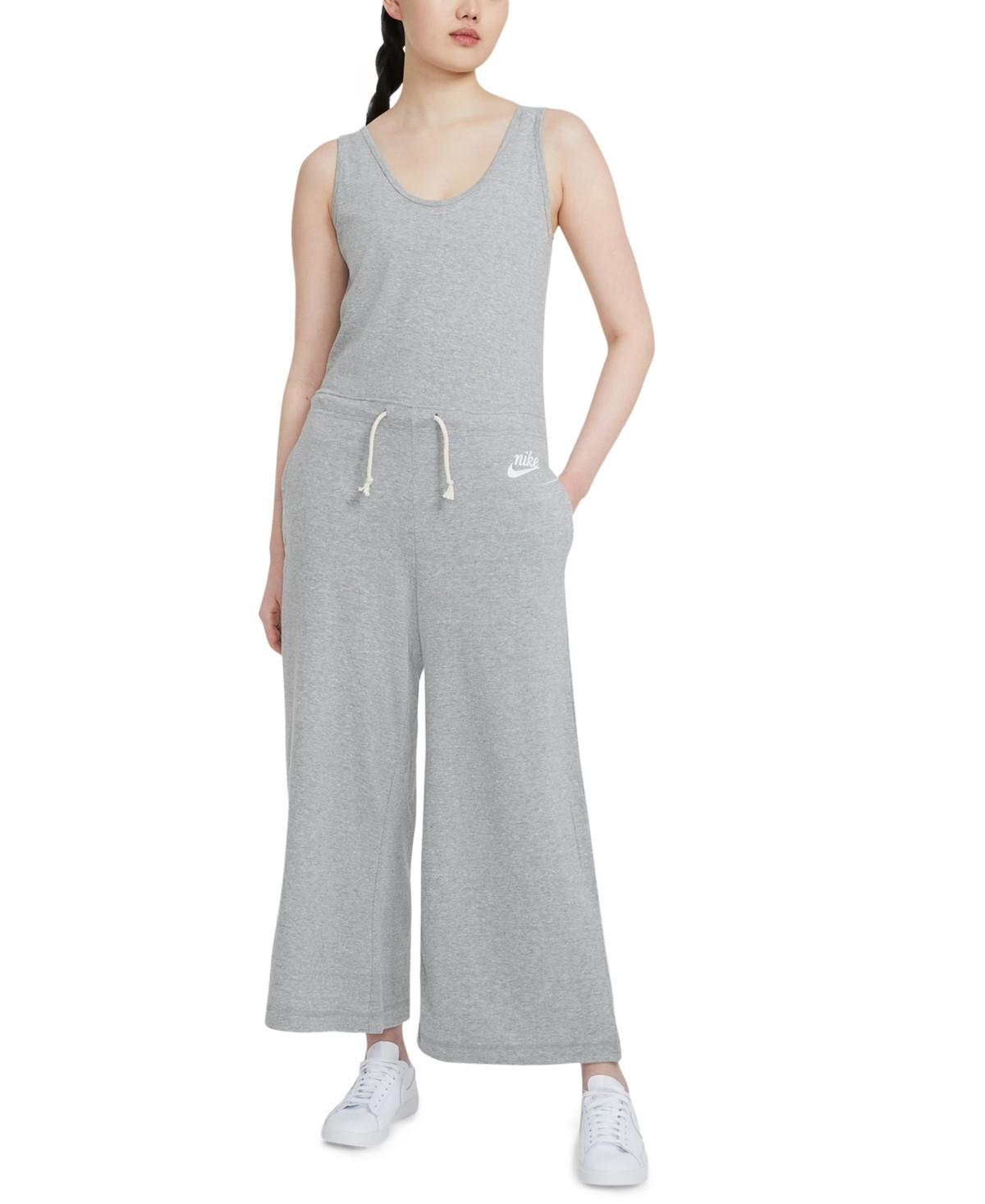Nike Women's Drawstring-Waist Sleeveless Jumpsuit | Macys (US)