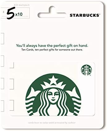 Starbucks Gift Cards, Multipack of 10 | Amazon (US)
