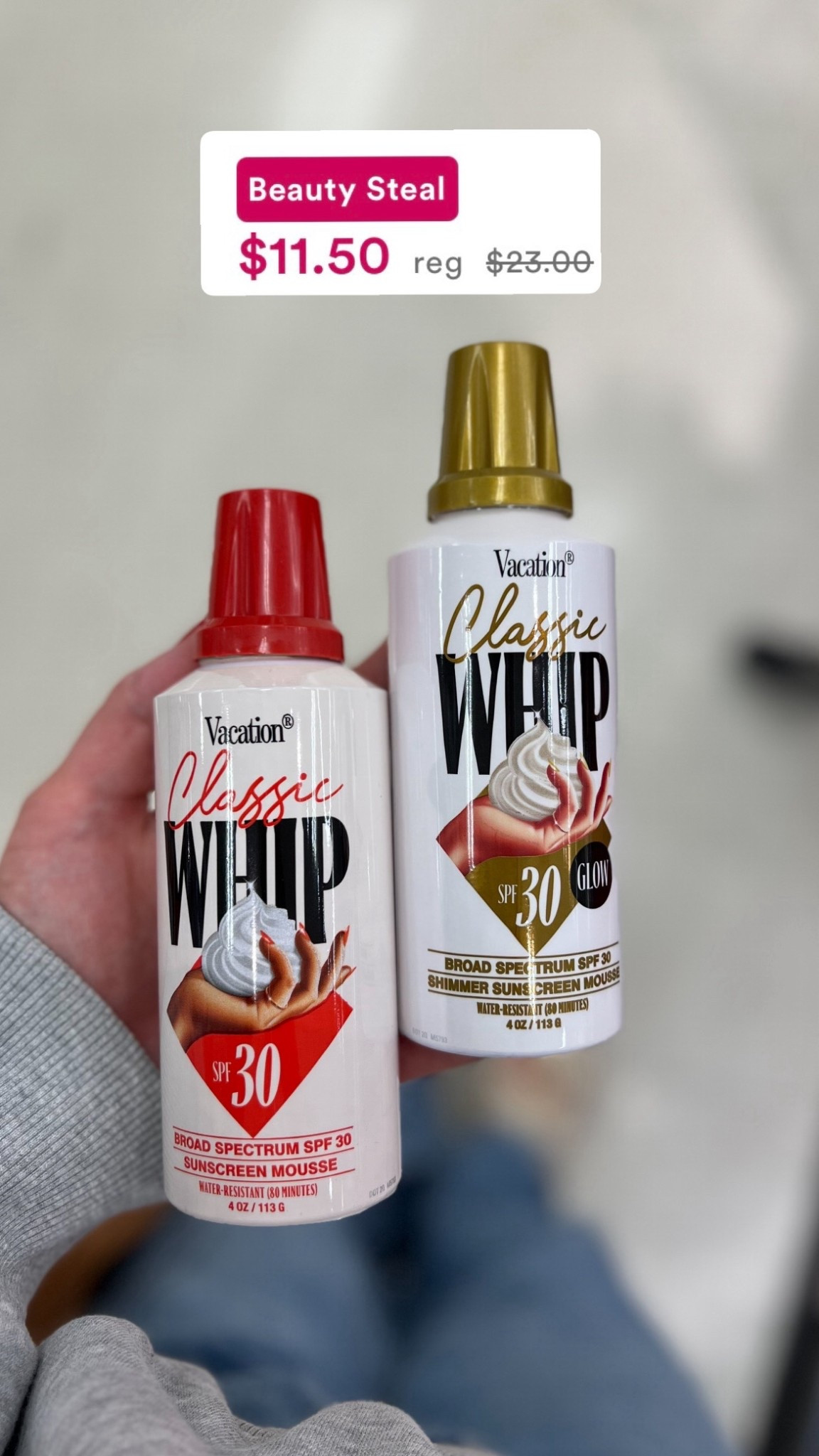 Don’t walk - run! My favorite Classic Whip SPF 30 Sunscreen Mousse is on sale!!

#LTKBeauty #LTKSeasonal #LTKTravel