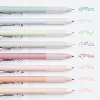 Pastel Colored Gel Pens With Cool Matte Finish, Aesthetic and Cute Pens With Smooth Writing For J... | Amazon (US)