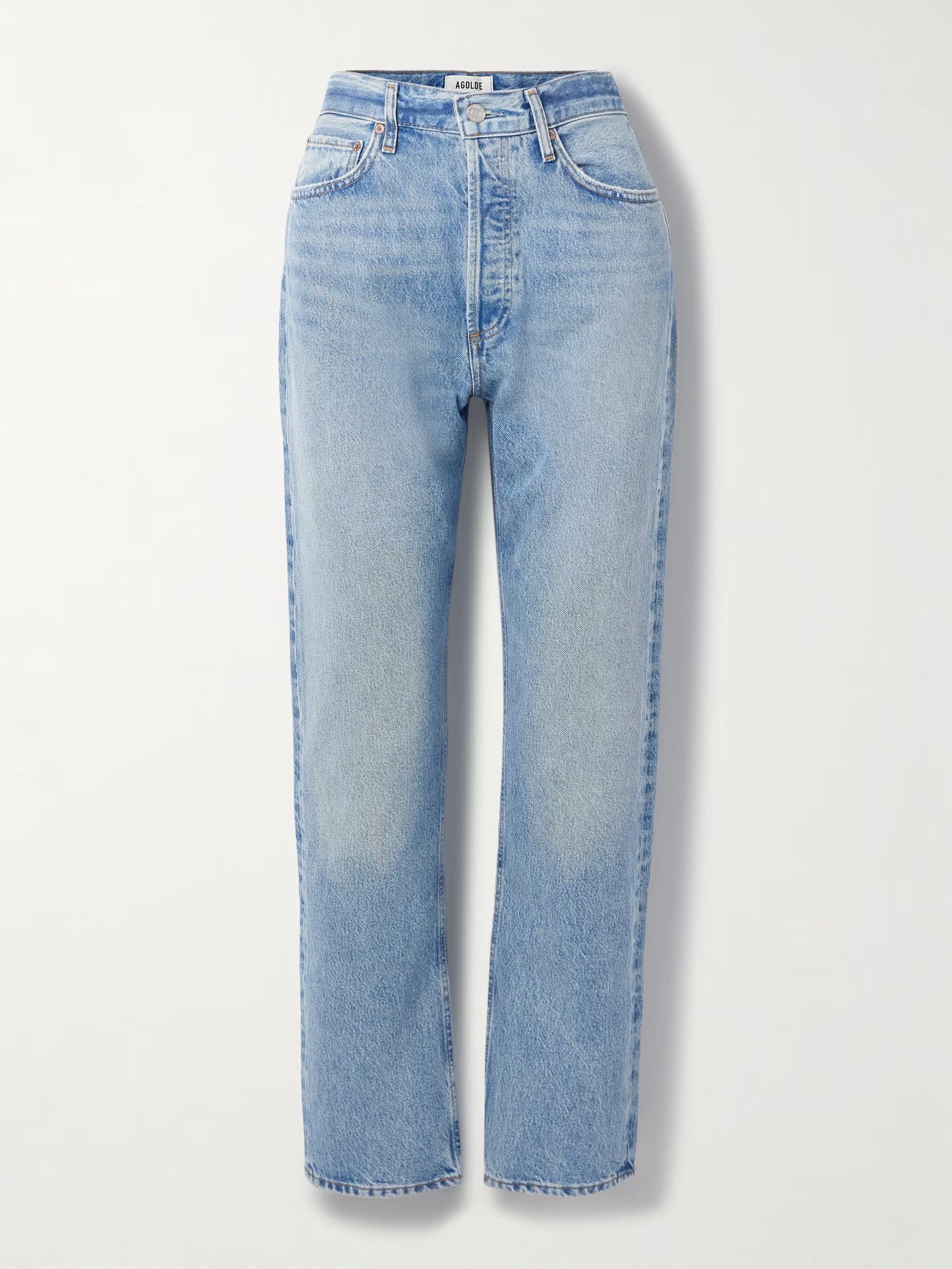 '90s Pinch Waist high-rise straight-leg organic jeans | NET-A-PORTER (US)