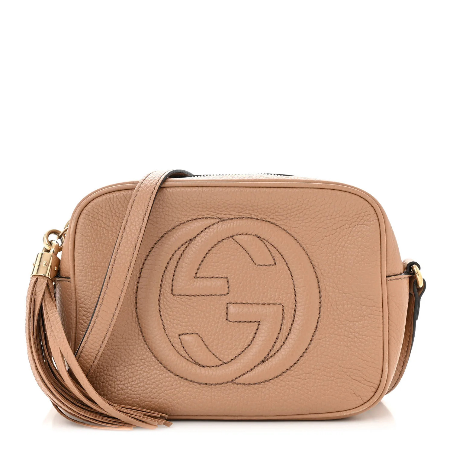Pebbled Calfskin Small Soho Disco Bag Camelia | FASHIONPHILE (US)