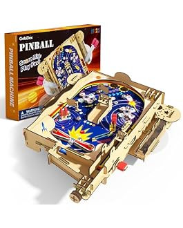 GobiDex DIY Pinball Machine Kit for Kids, Build Your Own Arcade Game, Wooden STEM Toy for Learnin... | Amazon (US)
