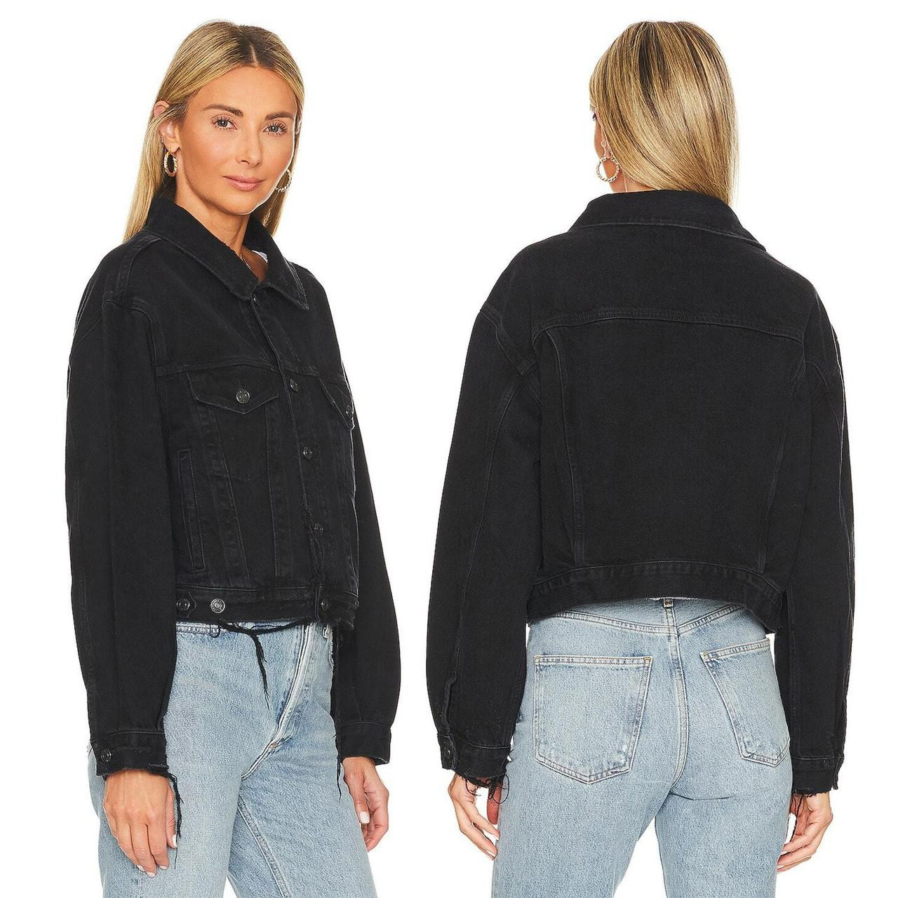 AGOLDE Women's Jacket - Black/Grey - S | Depop US