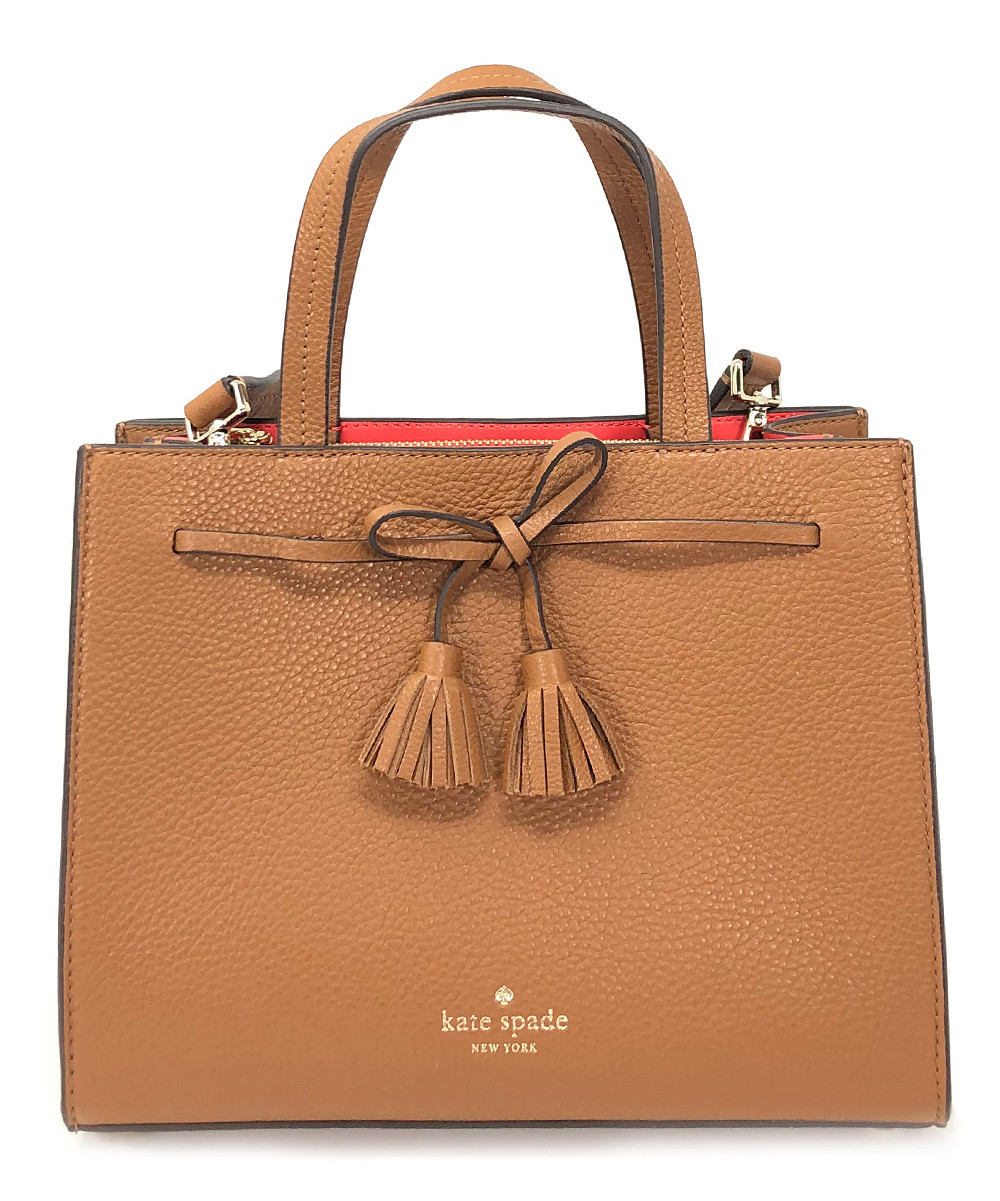 Kate Spade New York Women's Satchels Warm - Warm Cognac Hayes Small Leather Satchel | Zulily