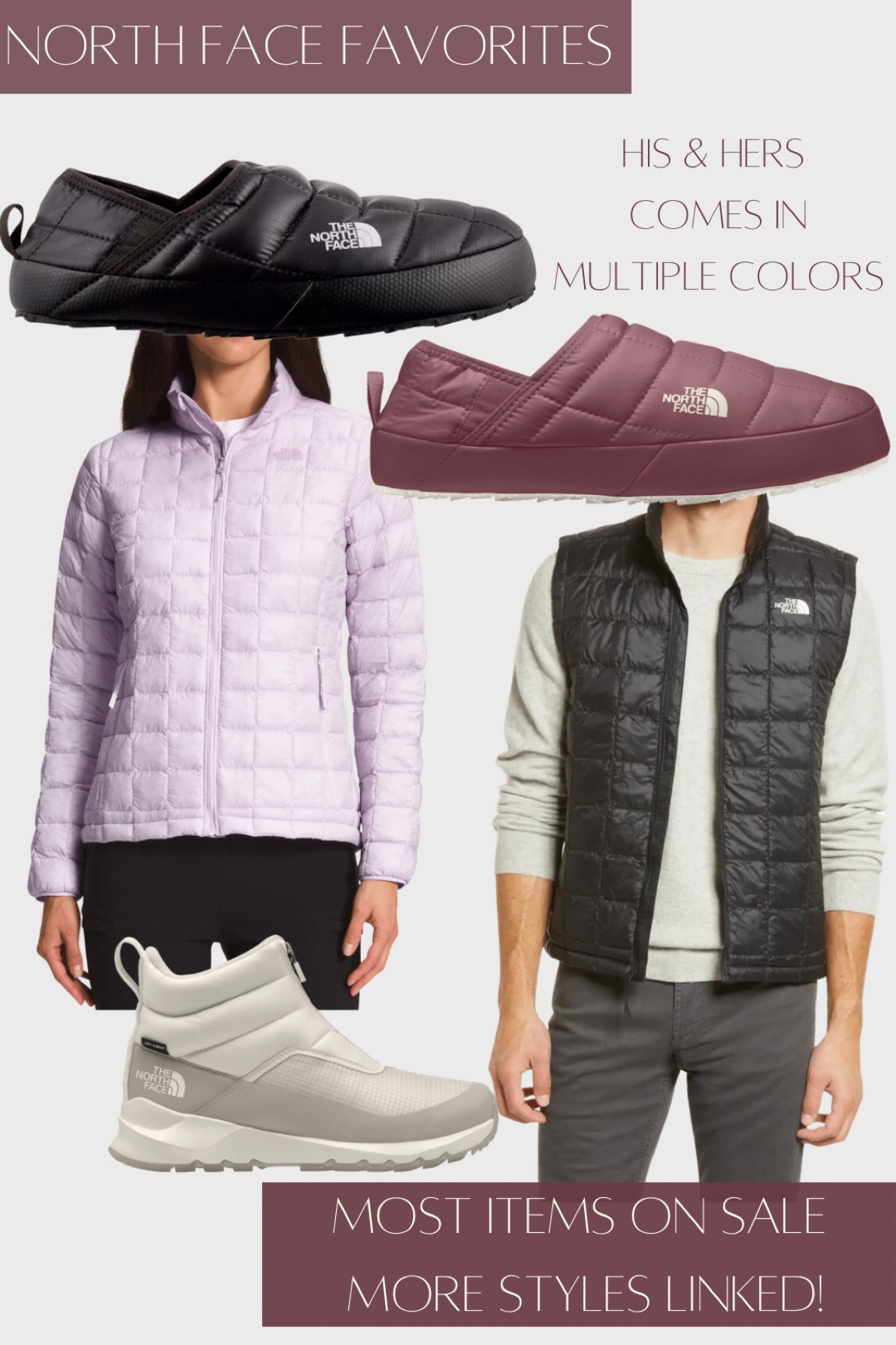 North Face Favorites

His & Hers Matching Styles. Winter outfits. North face best sellers. Gifts for him  

#LTKSeasonal #LTKCyberweek #LTKsalealert