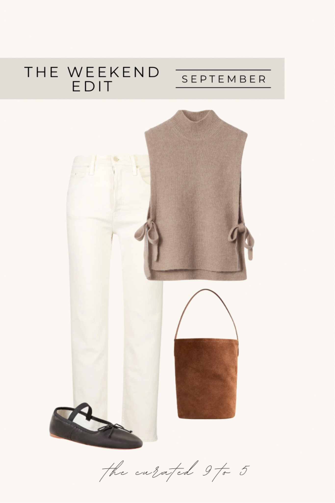 The Weekend Edit | September

Cream denim, sweater vest, suede bag, ballet flats, fall outfit

#LTKFallSale #LTKStyleTip #LTKSeasonal