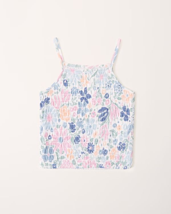 girls cropped smocked high-neck top | girls clearance | Abercrombie.com | Abercrombie & Fitch (US)