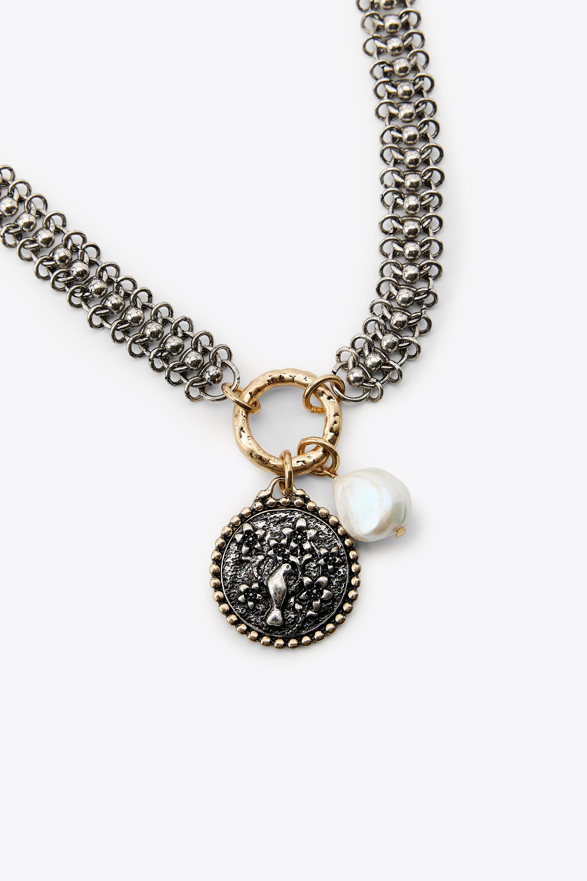 3-PACK MEDALLION CHAIN NECKLACES | Zara US