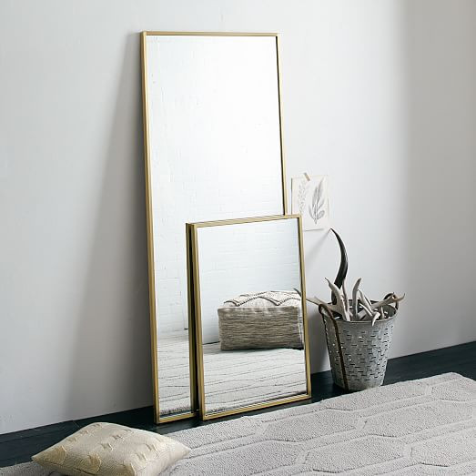 Metal Frame Floor Mirror - 72" | West Elm (US)