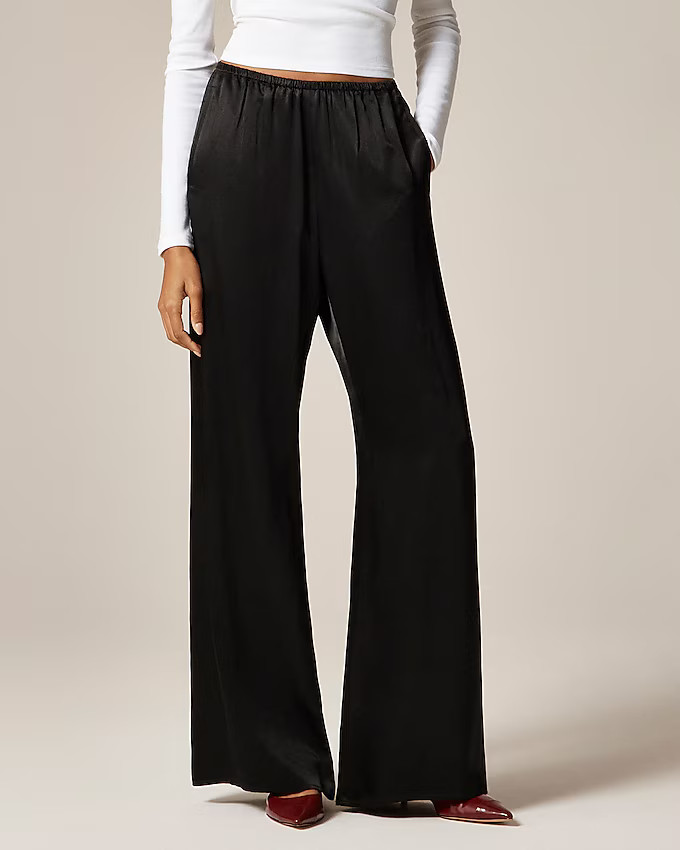 Petite Cosmo pant in luster charmeuse | J. Crew US