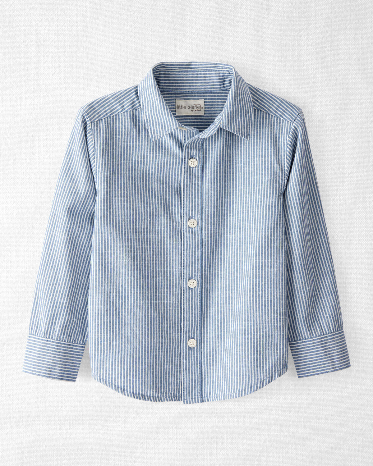 Toddler Button-Front Shirt Made with Organic Cotton - Little Planet | Carter's | Carter's Inc