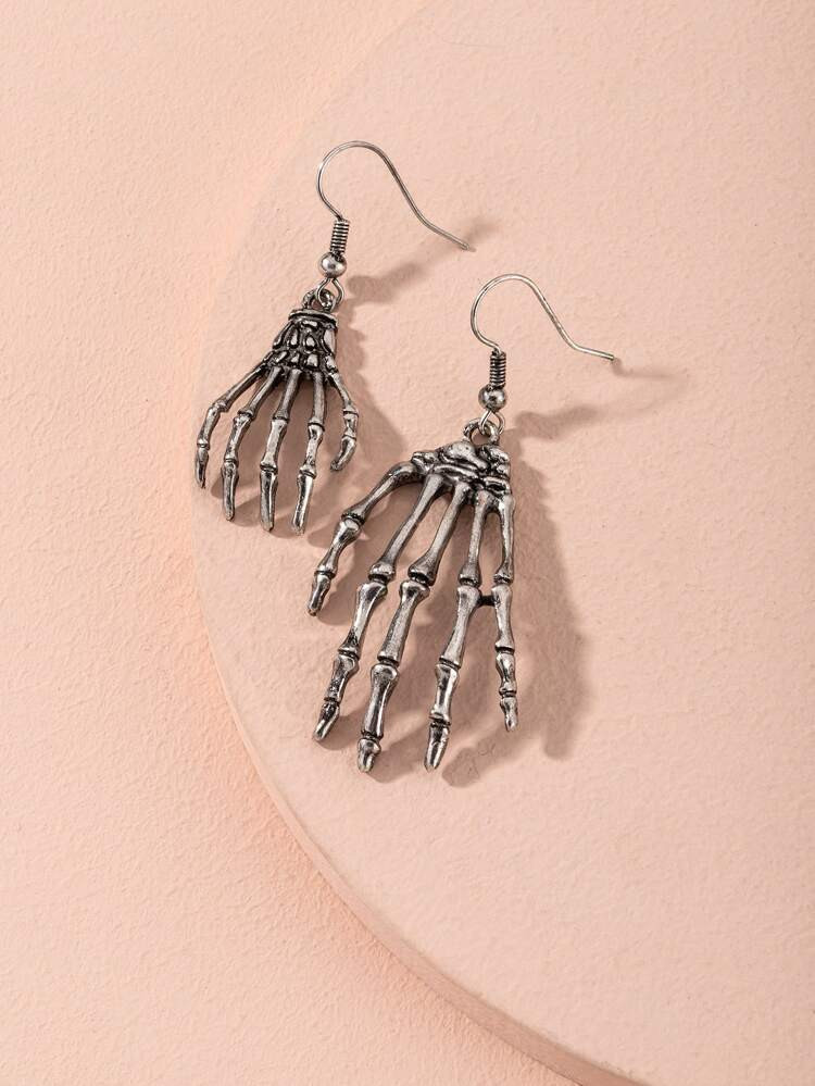 Skeleton Hand Design Earrings | SHEIN