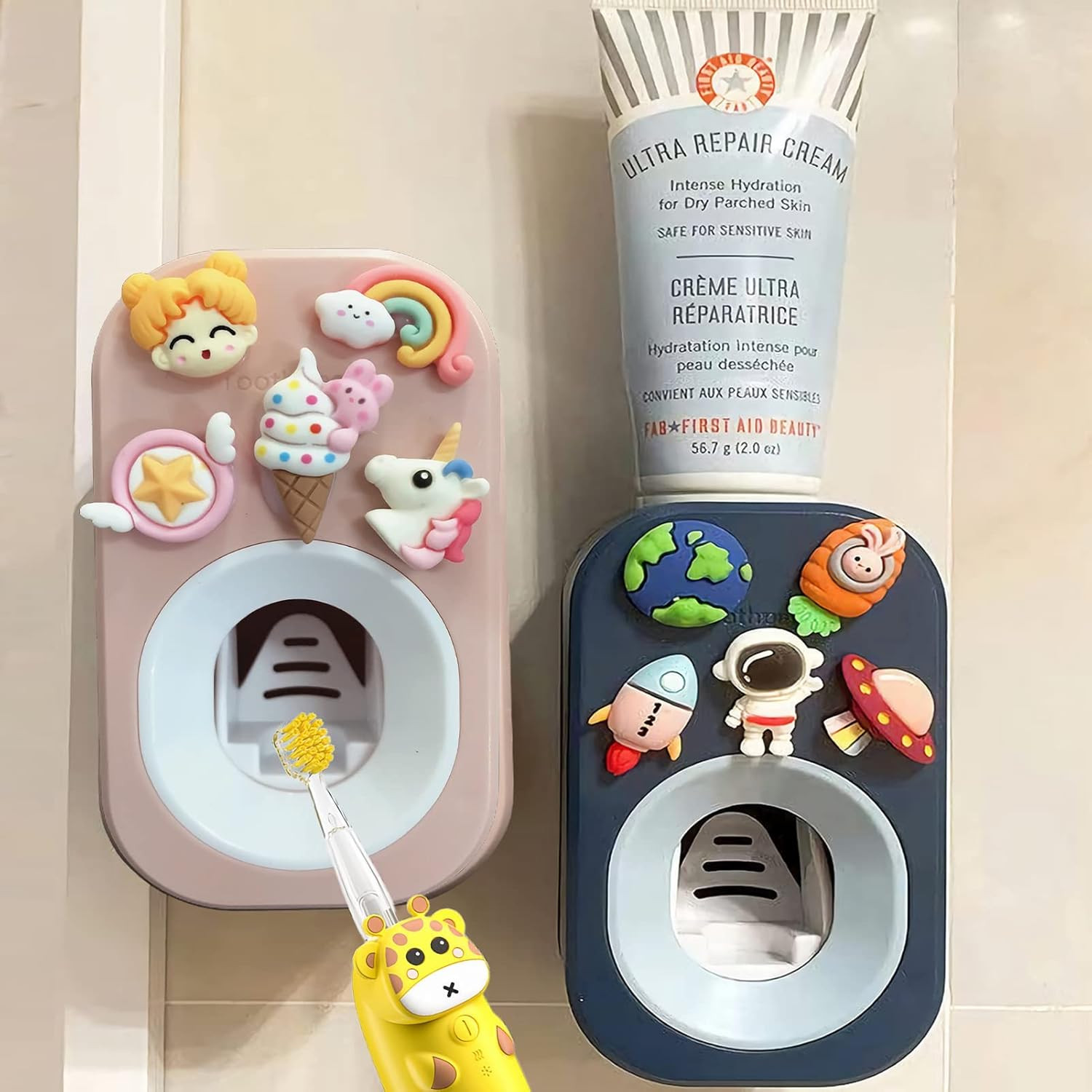 Automatic Kid Toothpaste Dispenser Wall Mounted for Bathroom,Toothpaste Squeezer for Kids & Famil... | Amazon (US)