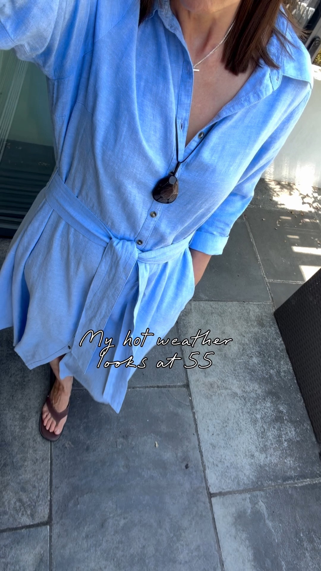 Wearing this simple short dress on repeat this year. Cool linen fabric,  pockets and a great length (I’m 5’7). 
All the summer boxes ticked 🩵

I wear a 10 x

#LTKsummer #LTKdresses